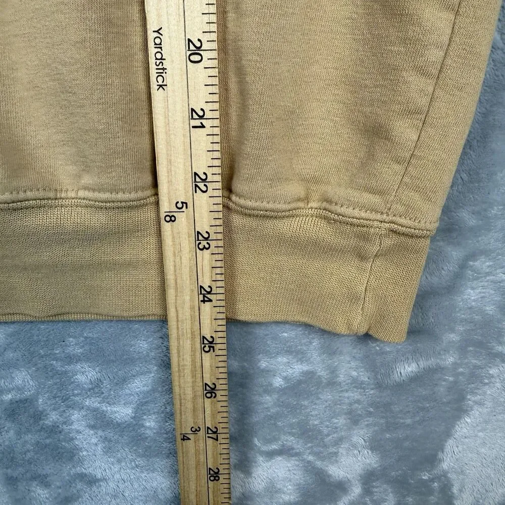 Vintage St. Louis Rams NFL Logo Athletic Game Day Hoodie Tan Large